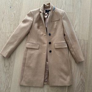 J. Crew Regent Topcoat in Heather Acorn in size 00P